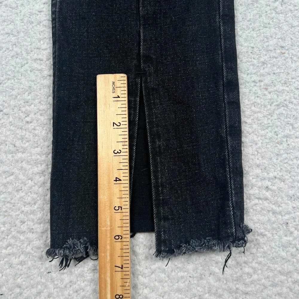 Abercrombie & Fitch Jeans Womens 27 Curve‎ Love Skinny High Rise Split Hem Black